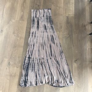 Sz Xl Tie Dye Maxi Skirt